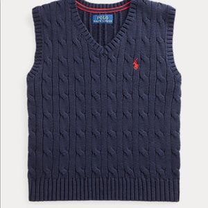Cable-Knit Cotton Sweater Vest